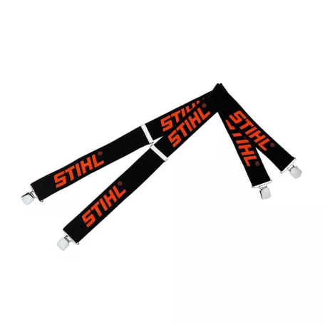 STIHL Nadrágtartó fémkapcsokkal fekete és narancssárga 130cm