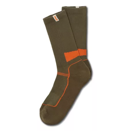 STIHL zöld színű funkcionális zokni narancssárga mintával 39-42