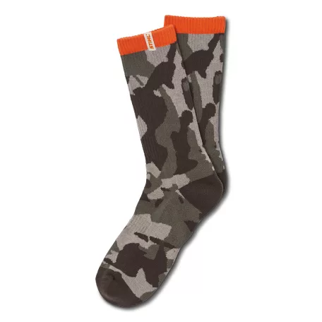 STIHL CAMOUFLAGE terepmintás mintás, zöld színű funkcionális zokni 39-42