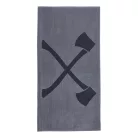 STIHL világos- és sötétszürke színű, nagyméretu törölközo 140x70cm
