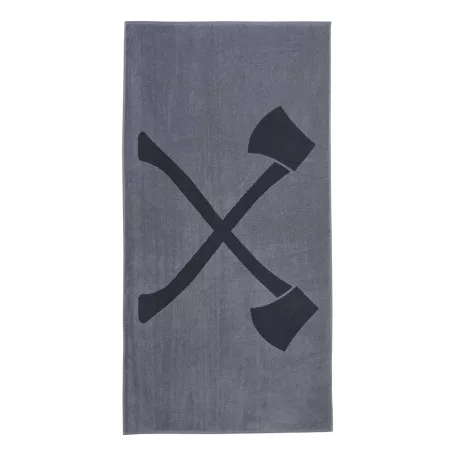 STIHL világos- és sötétszürke színű, nagyméretu törölközo 140x70cm