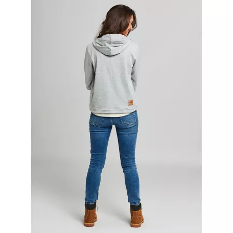 STIHL ICON szürke színű noi kapucnis pulóver M