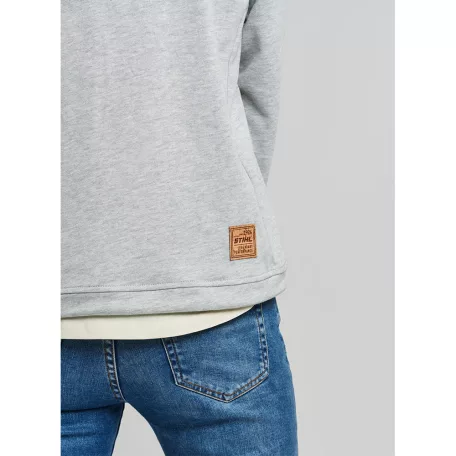 STIHL ICON szürke színű noi kapucnis pulóver M