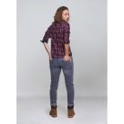 STIHL kék-piros kockás női flanel ing M