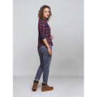 STIHL kék-piros kockás női flanel ing M