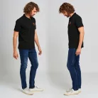 STIHL LOGO CIRCLE fekete színű uniszex galléros póló L