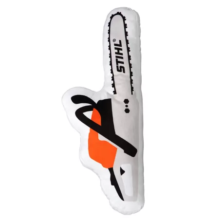 STIHL motorfűrész alakú párna gyerekeknek 52x21cm