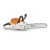 STIHL MSA 220 C-B akkus láncfűrész AP rendszer 36V alapgép, 35cm